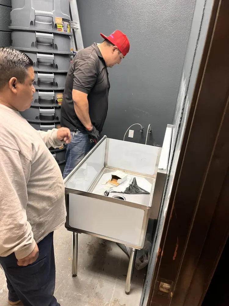 Commercial plumbing and sink installation in Osterville